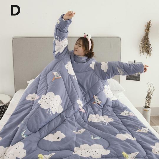 Couette d'hiver paresseuse avec manches