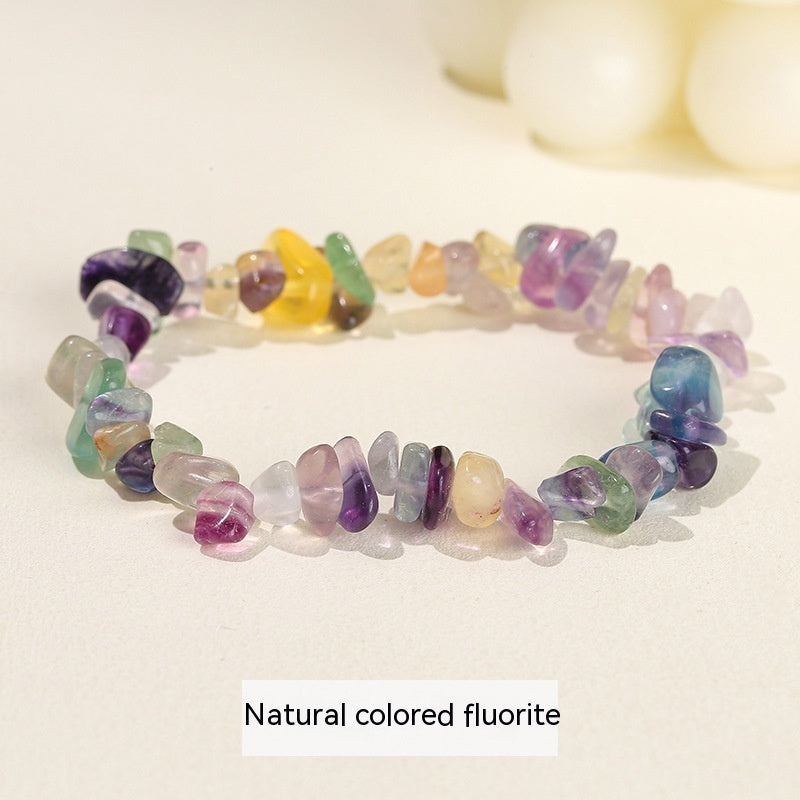 Natural Crystal Gravel Agate Aventurine Irregular Bracelet