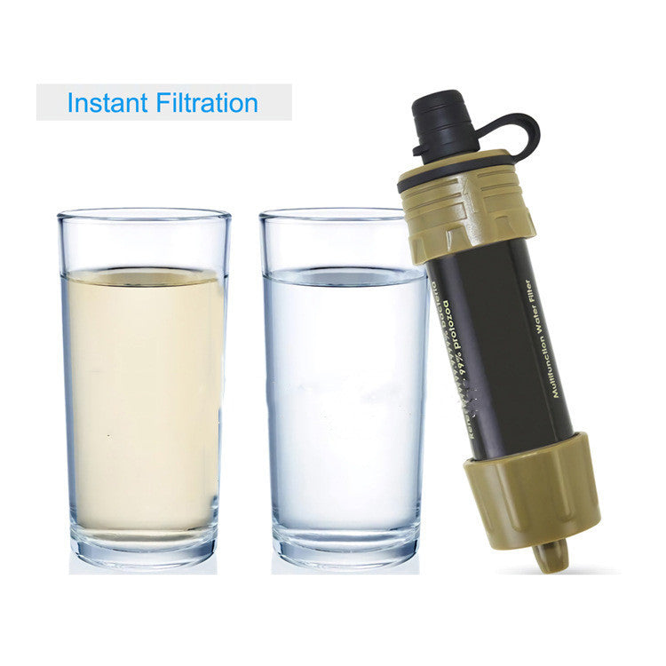 Mini filtro portátil con pajita purificadora de agua