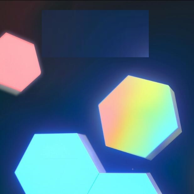 Lampe quantique pour maison intelligente, commande vocale avec application, 1600W, teinte lumineuse, secousse