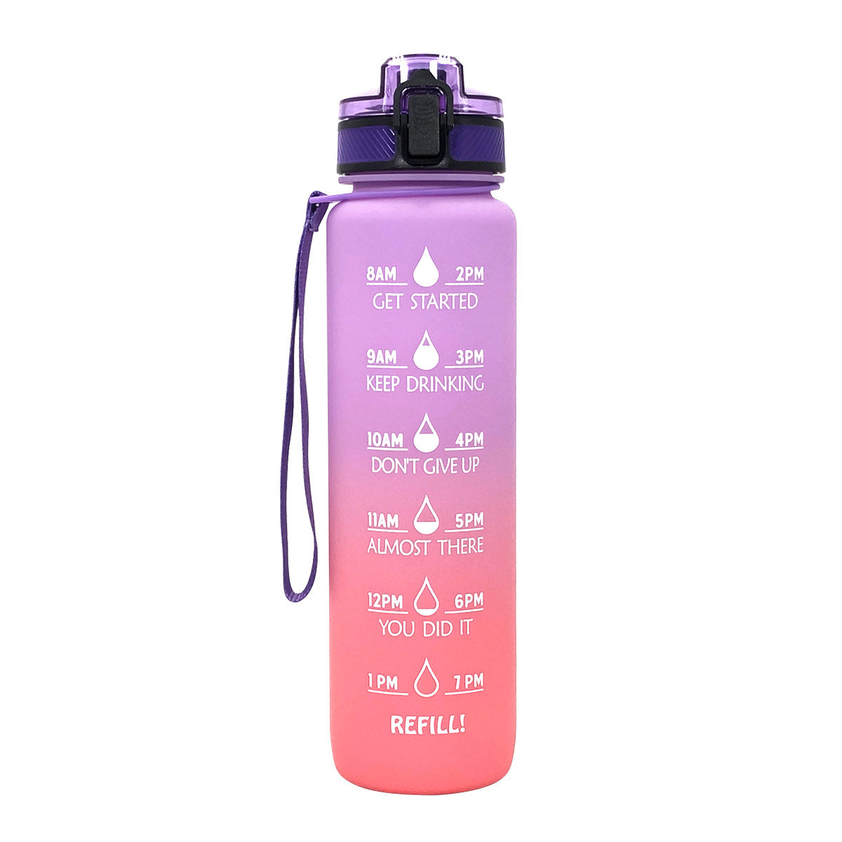 Bouteille d'eau dégradée givrée Sports