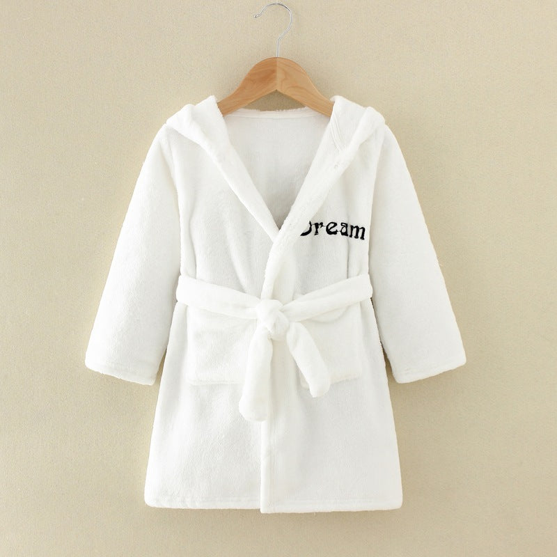 Ropa para el hogar de dibujos animados, camisón, albornoz, pijamas para niños, franela