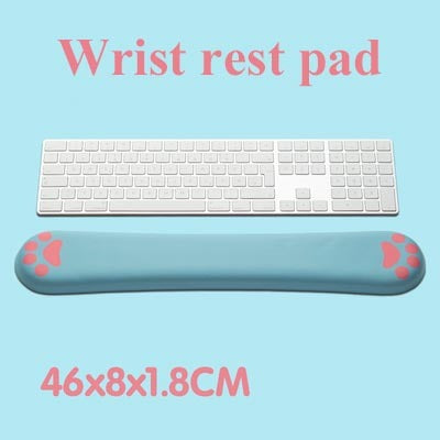Griffe de chat en mousse à mémoire de forme, clavier, Support de main, bracelet, dessin animé mignon, créatif
