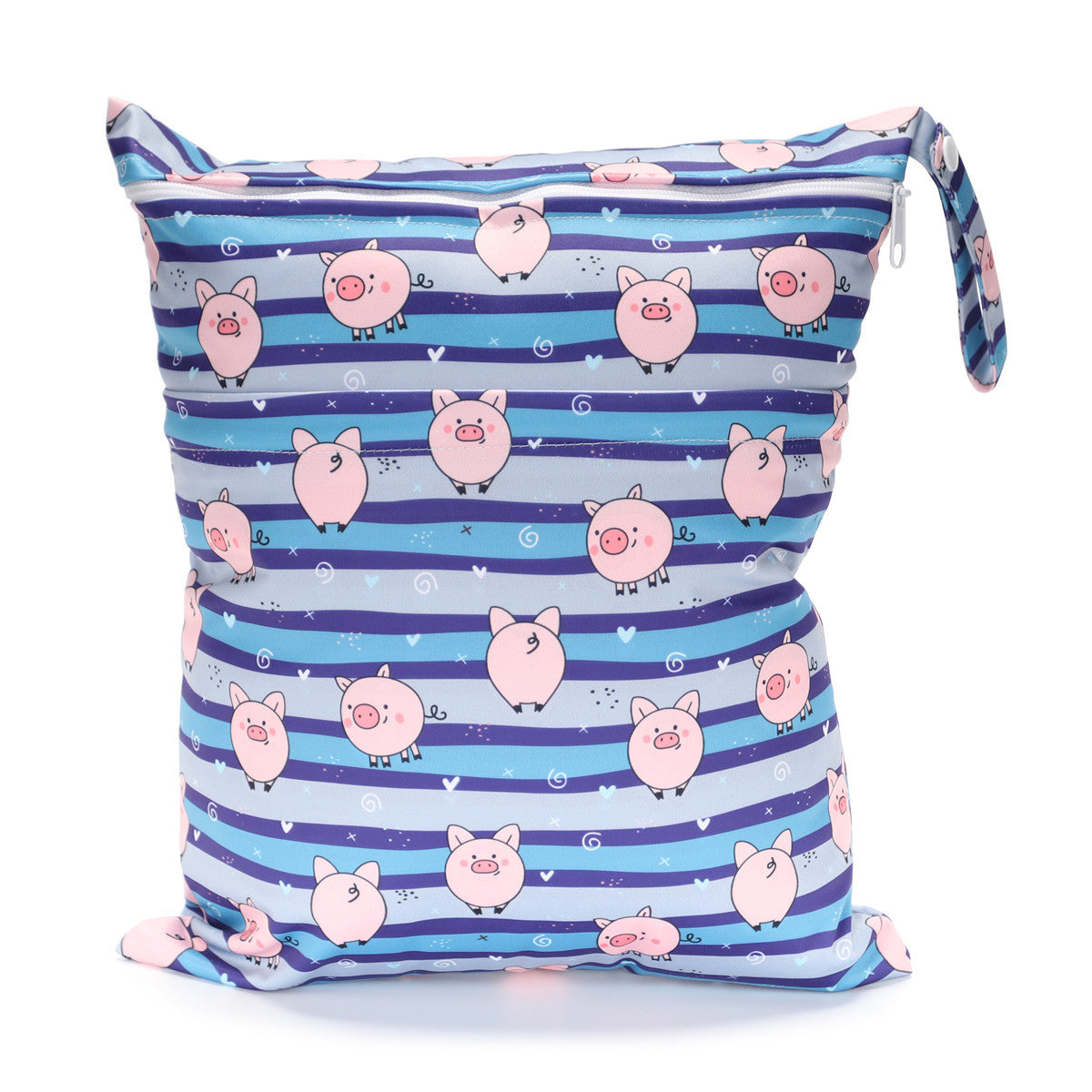 Bolsa de pañales con errores de gran capacidad y doble bolsillo, tamaño mediano