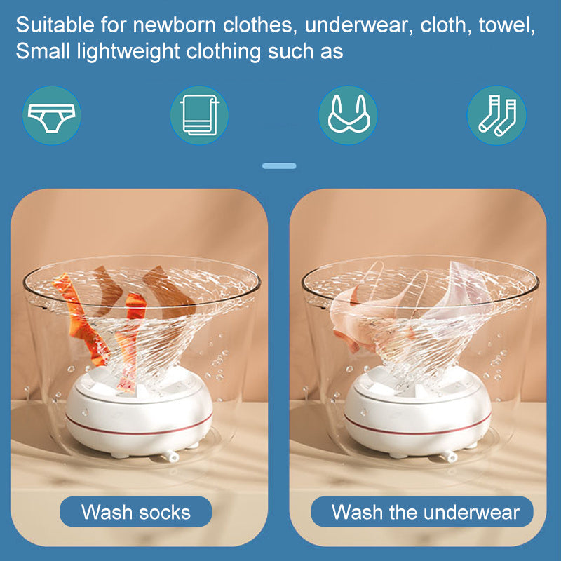 Mini machine à laver portative à turbine