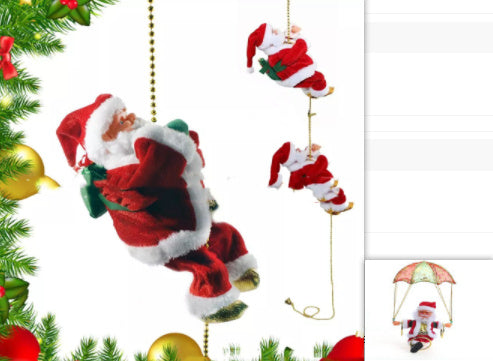 Escalera eléctrica de Papá Noel de plástico