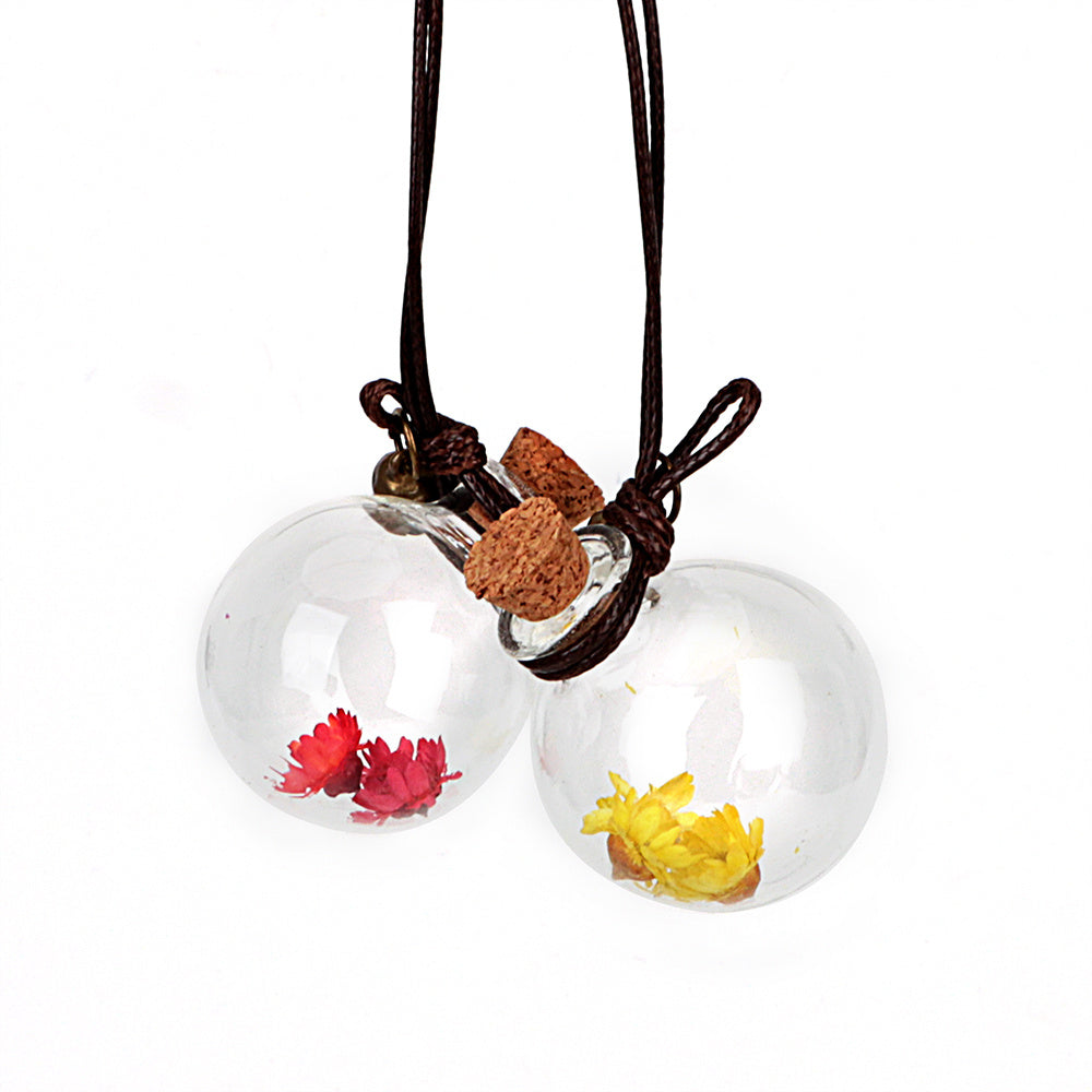 Pendentif voiture bouteille de parfum voiture suspendue petit chrysanthème
