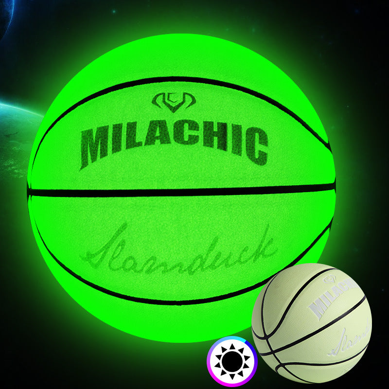 Fluorescent green basketball