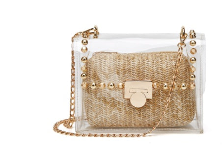 Petit sac carré à bandoulière simple pour femme