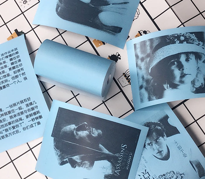 Mini impresora térmica inalámbrica Bliuetooth, impresora de etiquetas adhesivas de papel