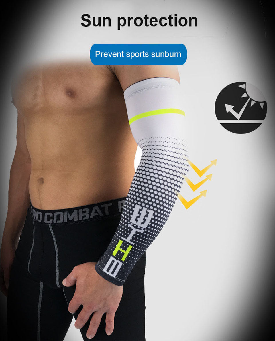 Protectores de brazo de baloncesto para ciclismo al aire libre, transpirables, para hombres y mujeres