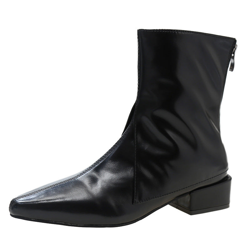 Bottes à talons épais pour femmes, tempérament de mode
