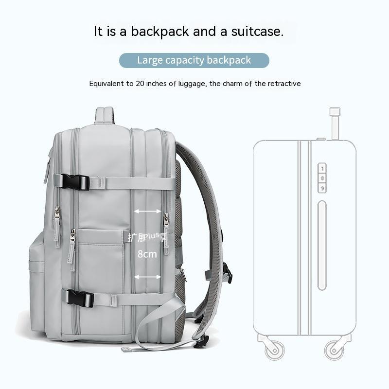 Expansion Backpack Sac à dos décontracté pour femme avec séparation sèche et humide