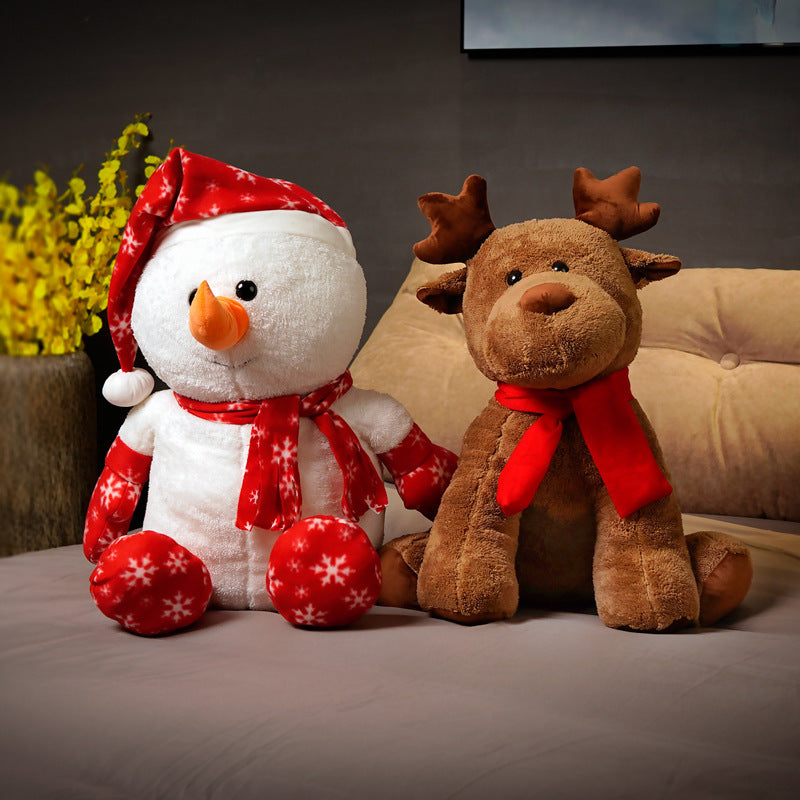 Bonhomme de neige Ragdoll peluche wapiti poupée cadeau de noël