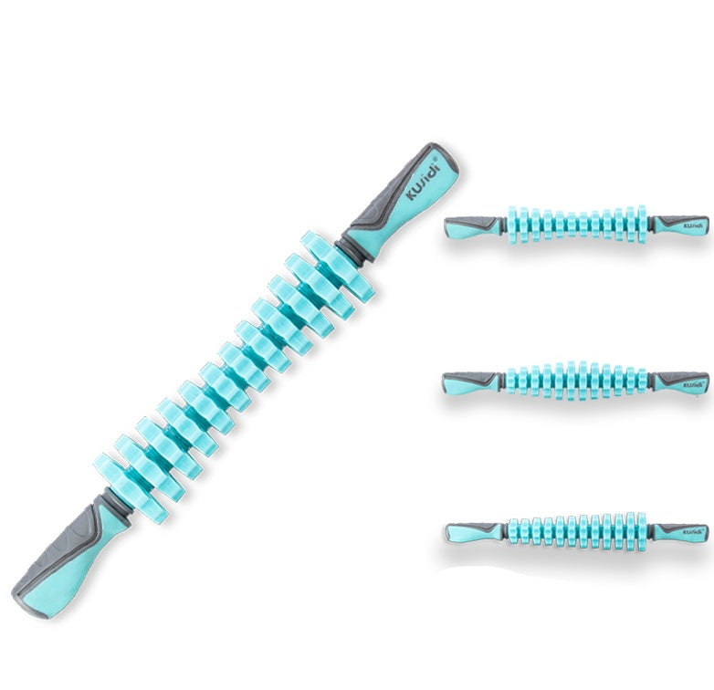 Masseur musculaire multifonctionnel, rouleau de Relaxation, anneau de serrage, Yoga, façonnage du corps, appareil de Fitness à 4 roues pour le sport