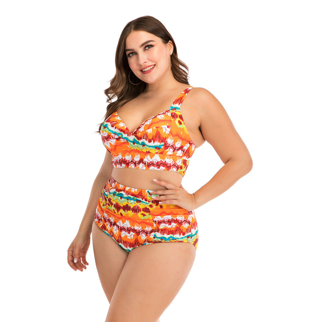 Maillot de bain fendu grande taille