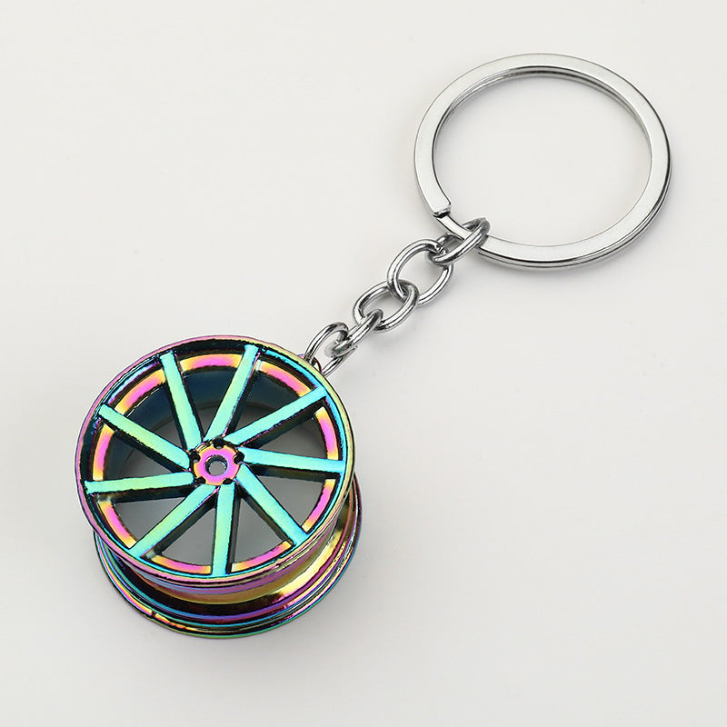 Porte-clés créatif de moyeu de roue de voiture