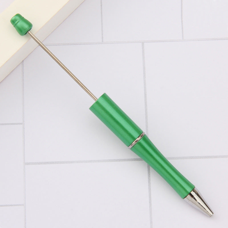 Stylo à bille créatif en plastique avec perles