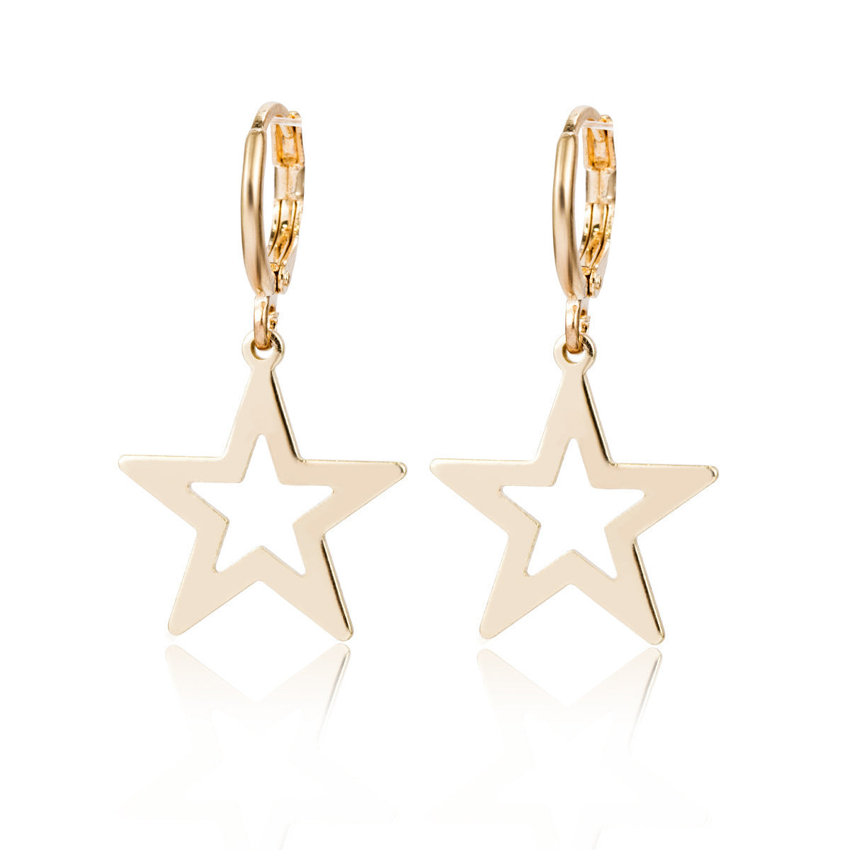 Mini Shell Rose Star Earrings