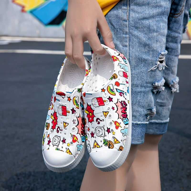 Boys And Girls Breathable Non-slip Casual Beach Printing Outdoor Sandals