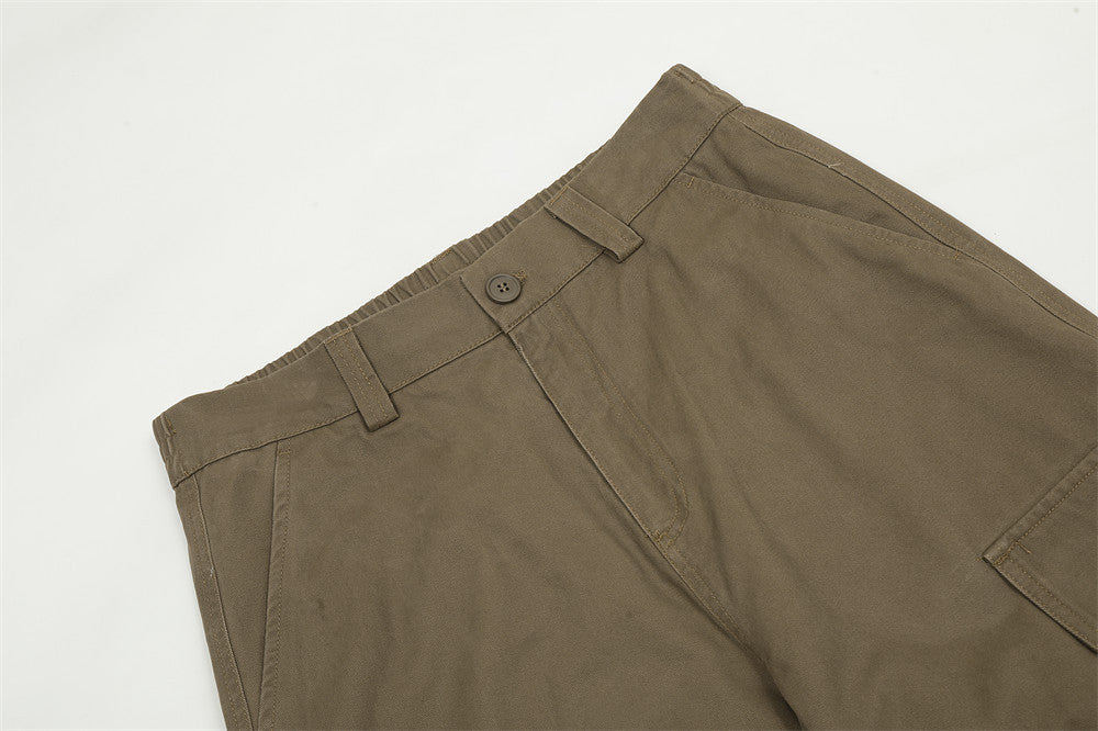 Solid Color Casual Working Pants Men's Loose