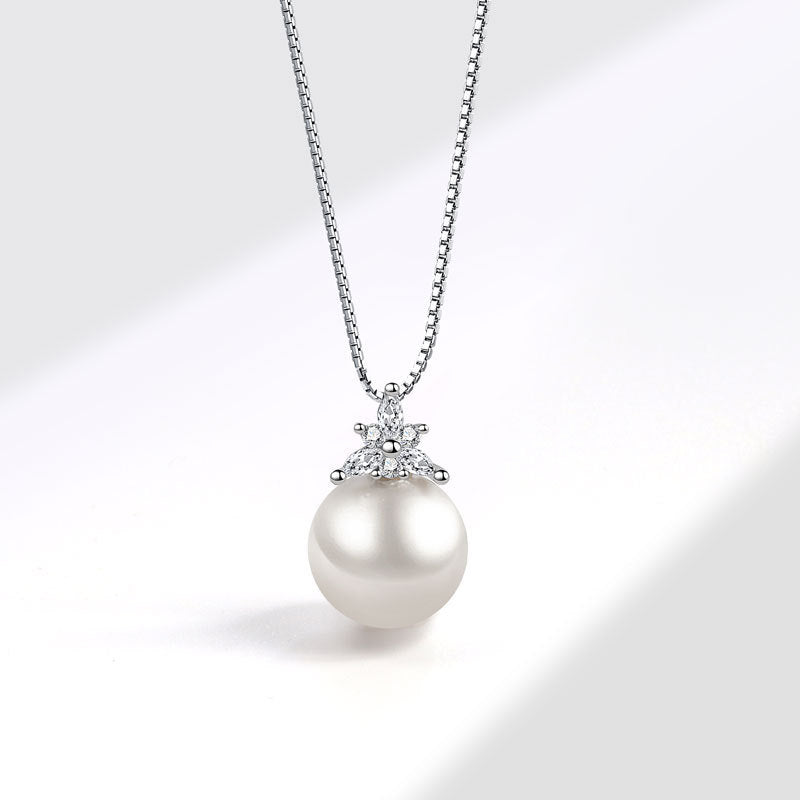 Collier pendentif en perles assorti à la mode, chaîne de clavicule exquise