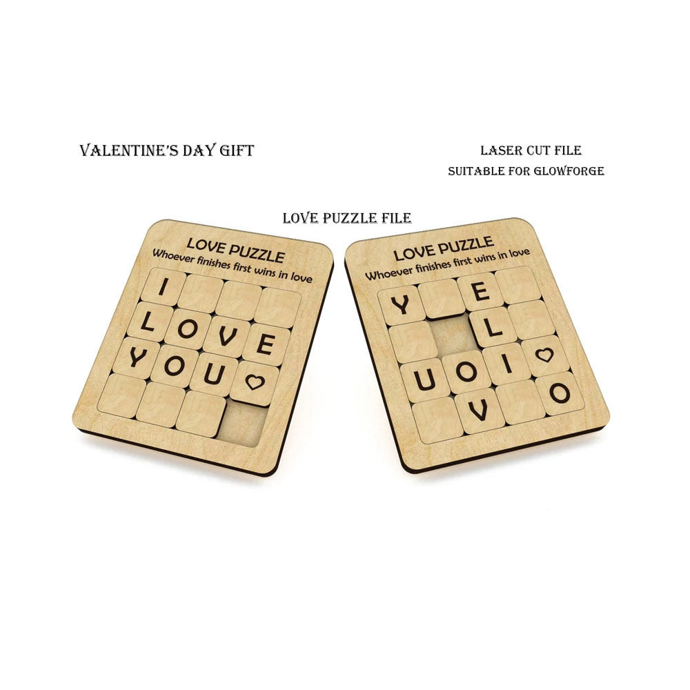 Juego de rompecabezas de madera LOVE Puzzle