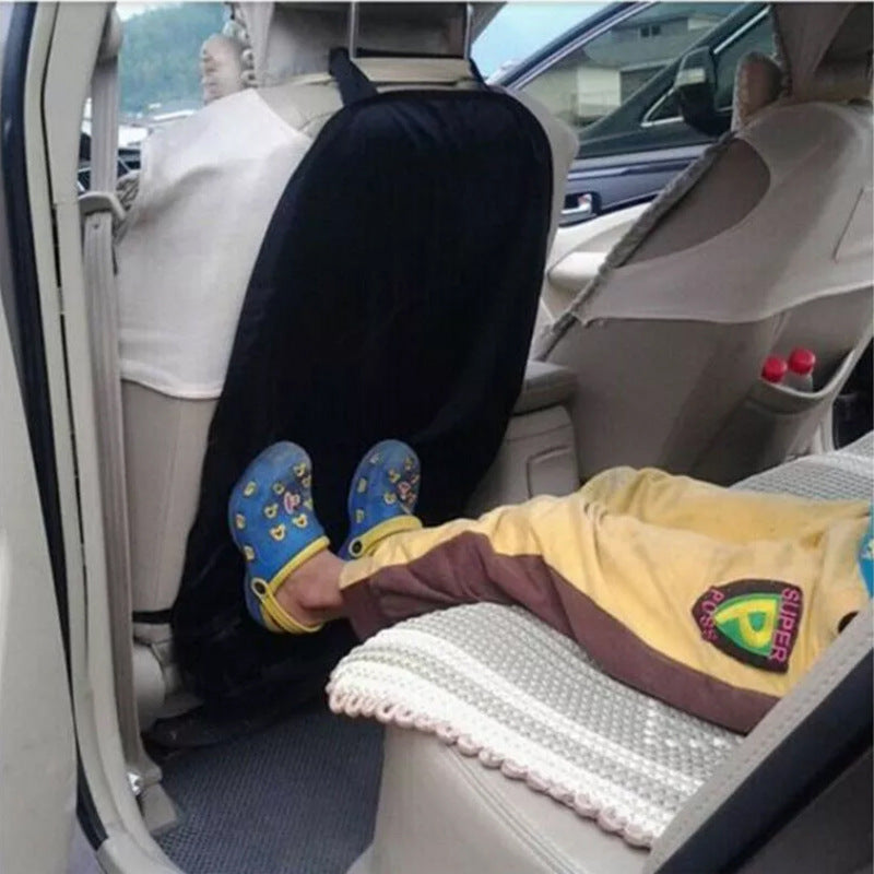 Coussin Anti-coup de pied pour siège de voiture pour enfants, coussin de protection Anti-salissure noir