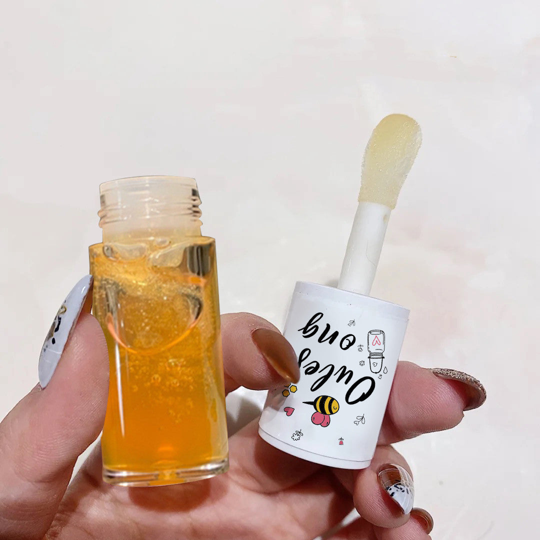 Brillant à lèvres au miel, hydratant, nourrissant et hydratant, estompe les lignes des lèvres, rouge à lèvres complet, glaçage à lèvres