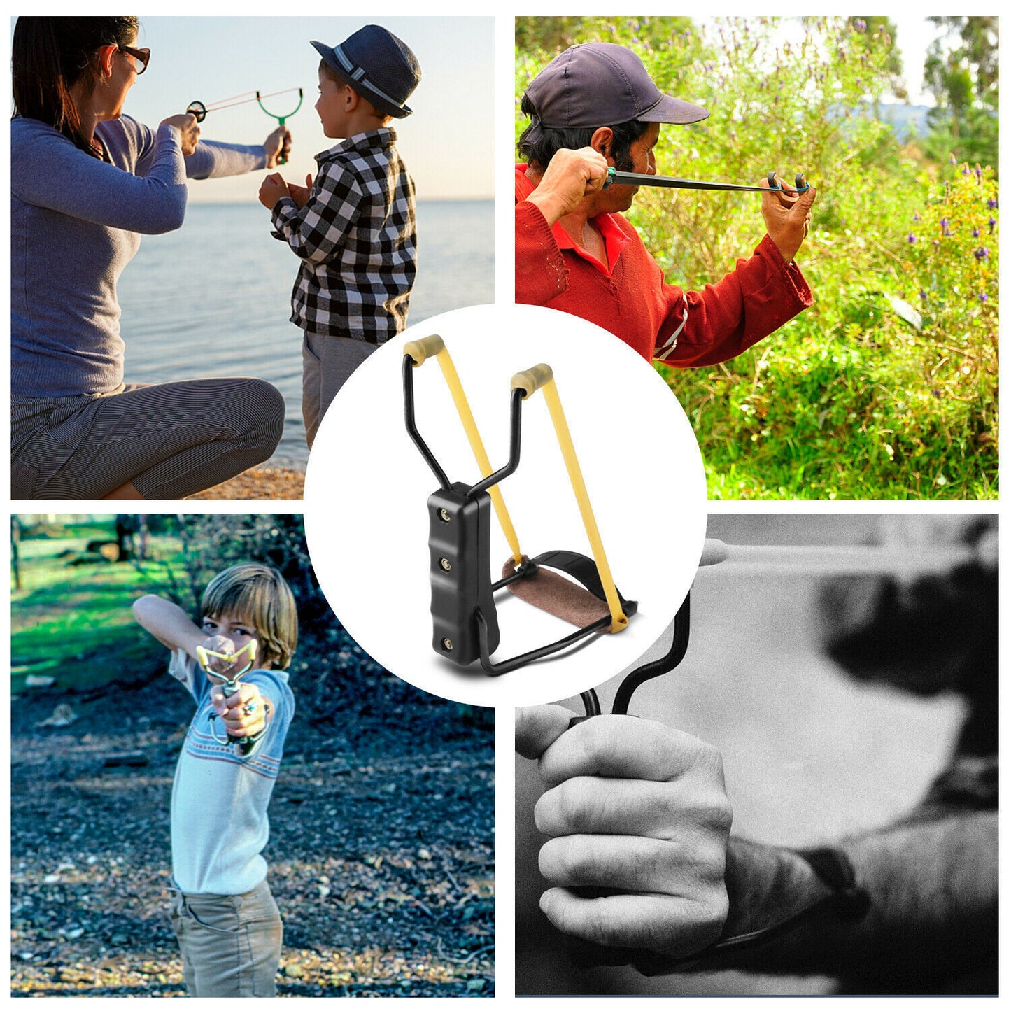 Catapulte de fusée de poignet de fronde pliante compacte pour la chasse aux jeux de Sport en plein air