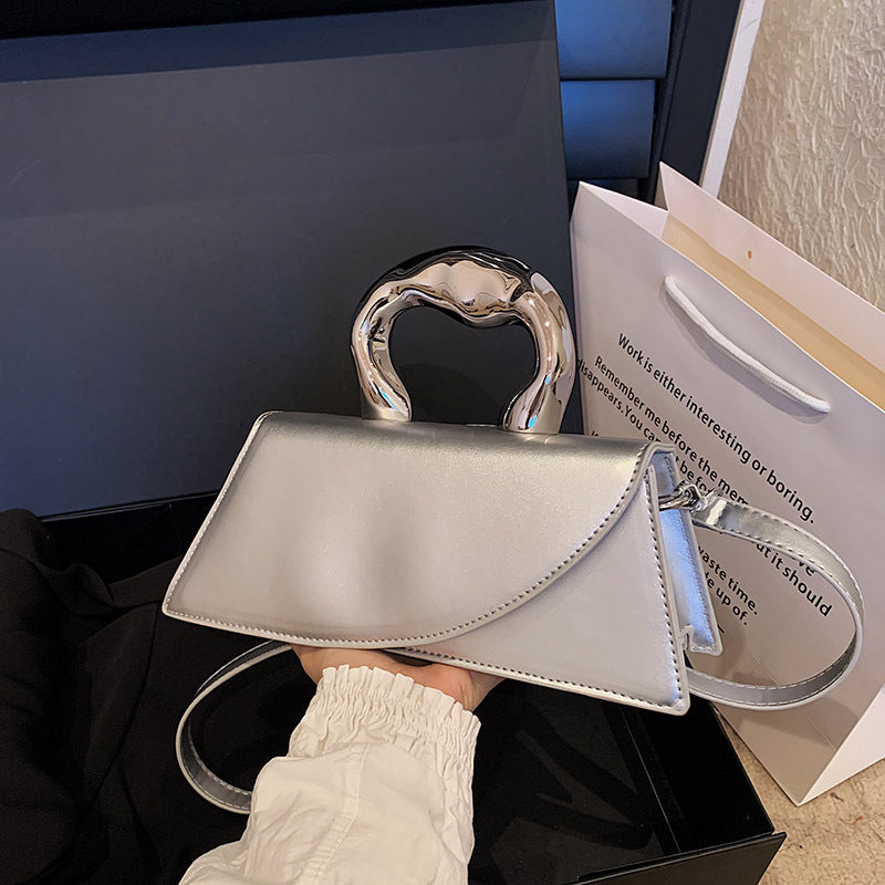 Sac messager simple portable en PU pour femmes, à la mode, assorti à tout
