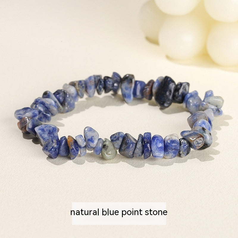Natural Crystal Gravel Agate Aventurine Irregular Bracelet
