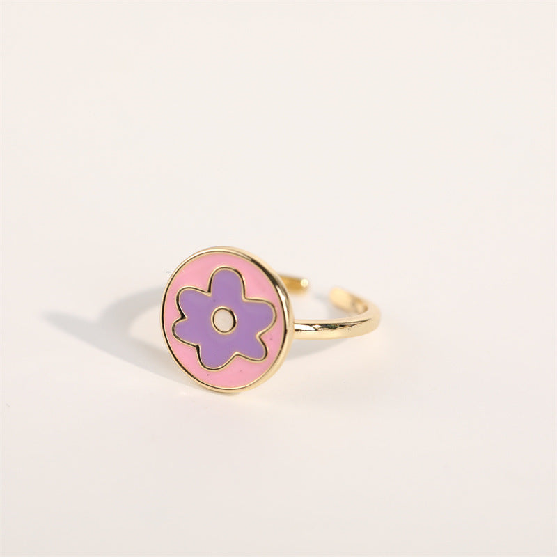 Bague en titane et acier, style européen et américain, phrase anglaise, élément de fleur Howdy, vous êtes parfait