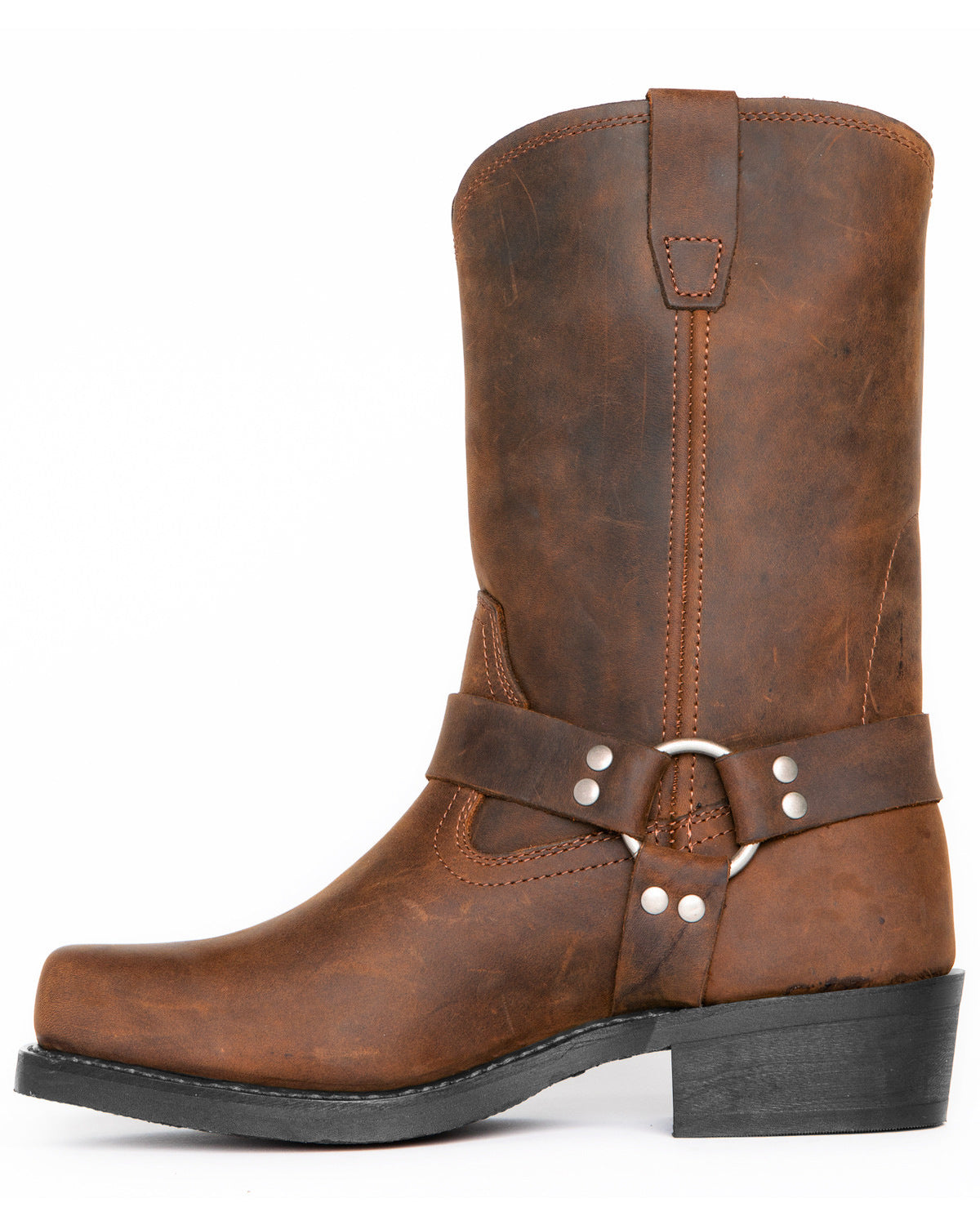 Bottes courtes à la mode pour hommes, chaussures à talon carré