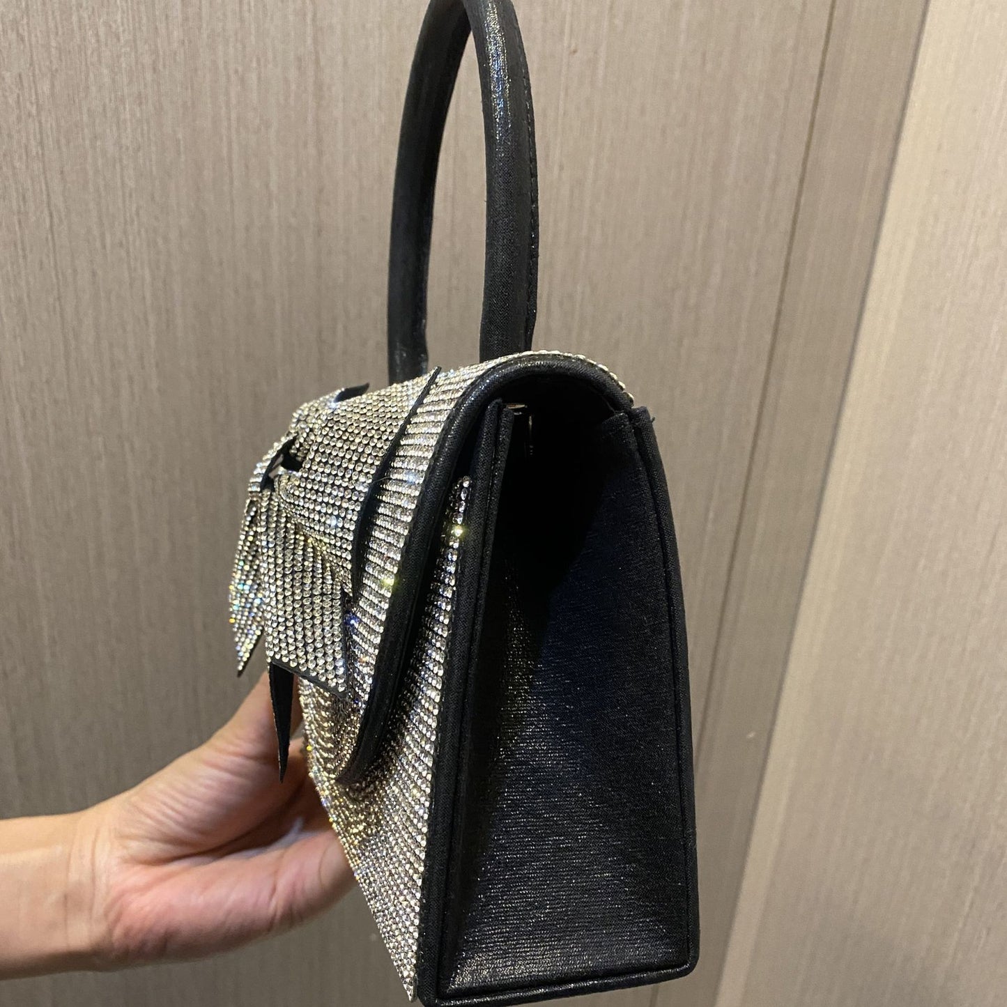 Bolsa de diamantes de imitación Lux de entrada europea y americana portátil