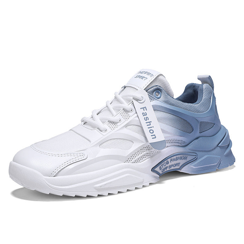 Zapatos blancos degradados Zapatillas finas de malla transpirable