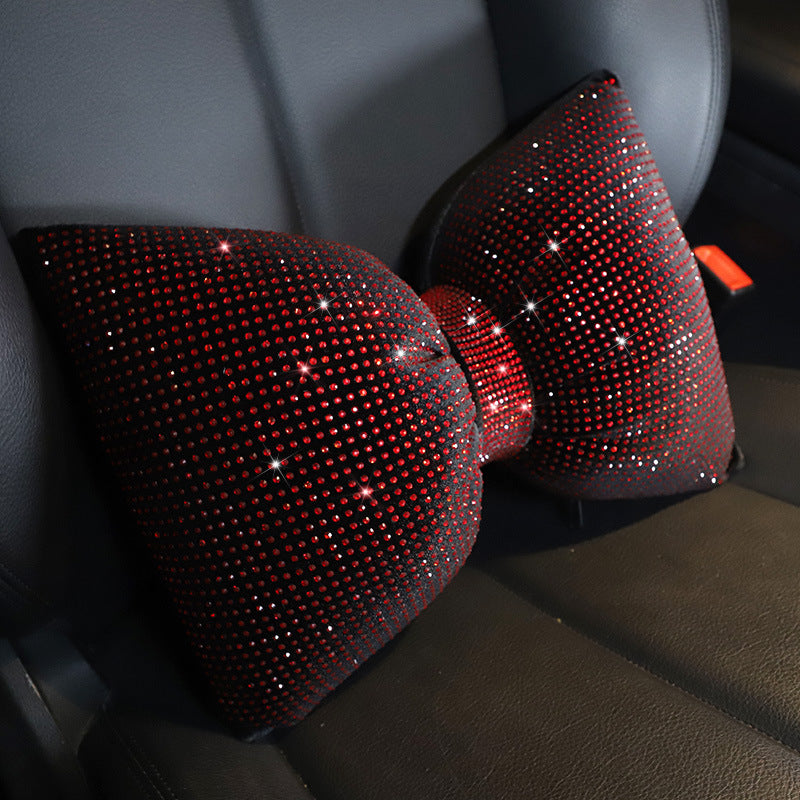 Protector de cuello para reposacabezas de coche con incrustaciones de diamantes Mantianxing