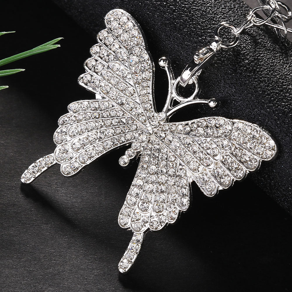 Boucles d'oreilles pendantes diamant rond pour femme