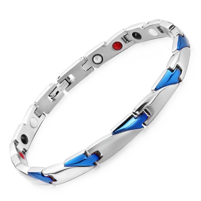 Bracelet de soins de santé à ions négatifs magnétiques quatre en un pour hommes et femmes