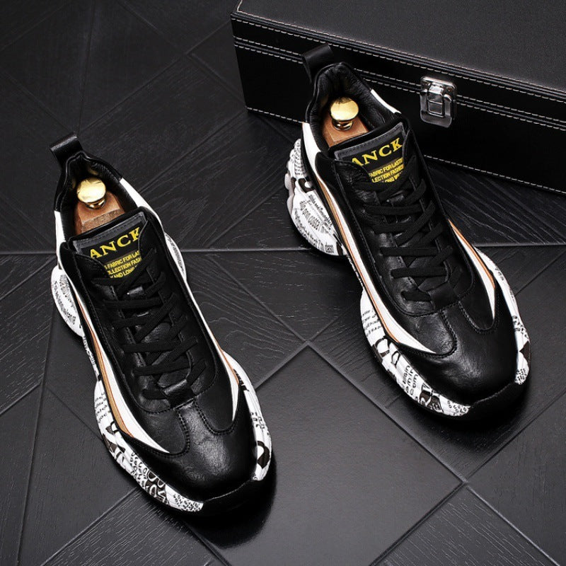 Chaussures décontractées pour hommes, baskets montantes assorties avec tout, chaussures de sport pour papa