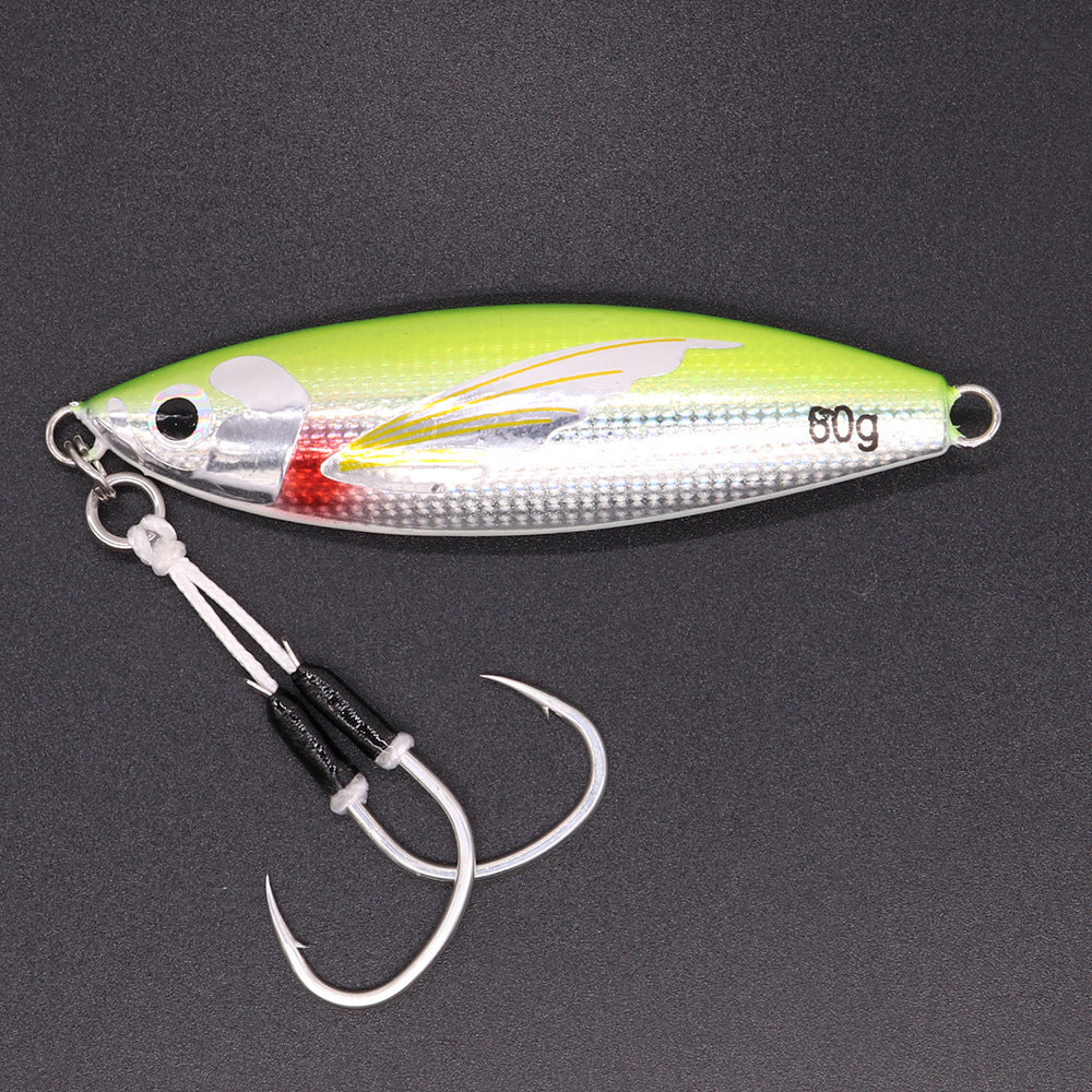 Alas luminosas del vientre, cebo, pesca en el mar, pesca en barco