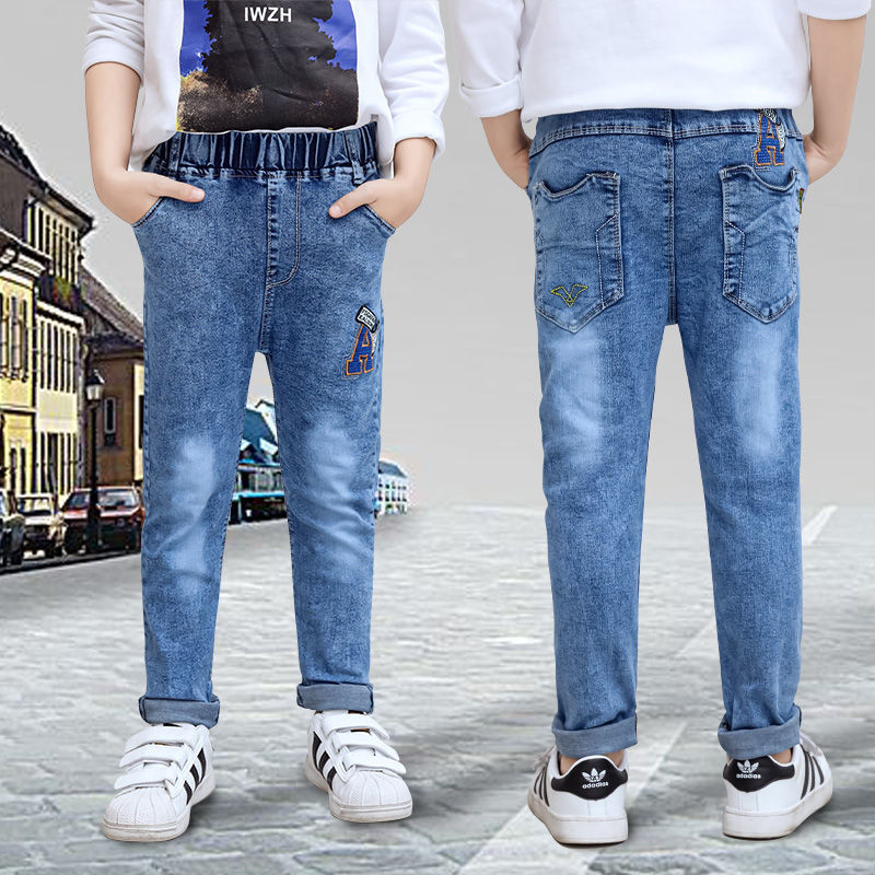 Jeans pour garçons automne et hiver nouveau velours une pièce