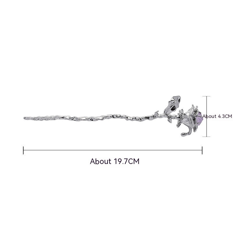 Pendientes originales de la serie Metal Rose