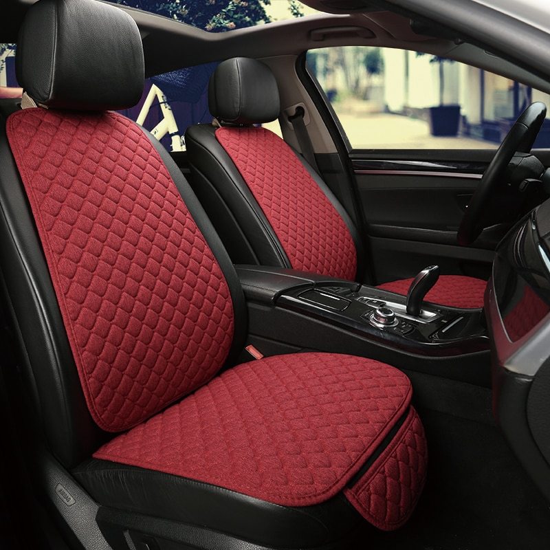 Protector de funda de asiento de coche de lino