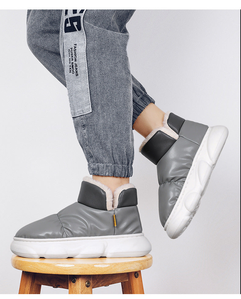 Zapatos de pan de invierno para hombre Botas de nieve gruesas con forro polar