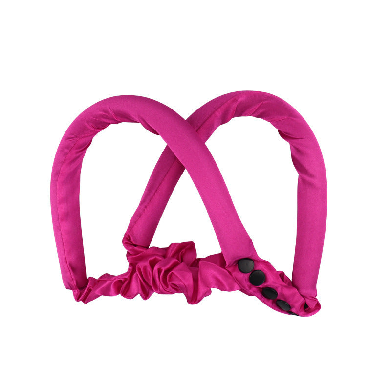 Rizador de pelo perezoso para dormir, bigudíes de pelo con ondas grandes, tipo botón de esponja, rizador de pelo de goma sin calor