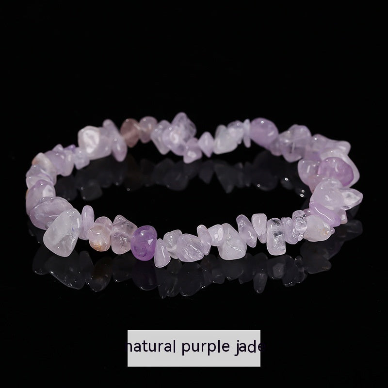Natural Crystal Gravel Agate Aventurine Irregular Bracelet
