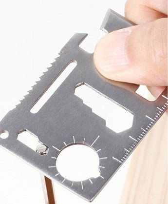 Tarjeta de herramientas multifuncional, tarjeta militar para acampar al aire libre