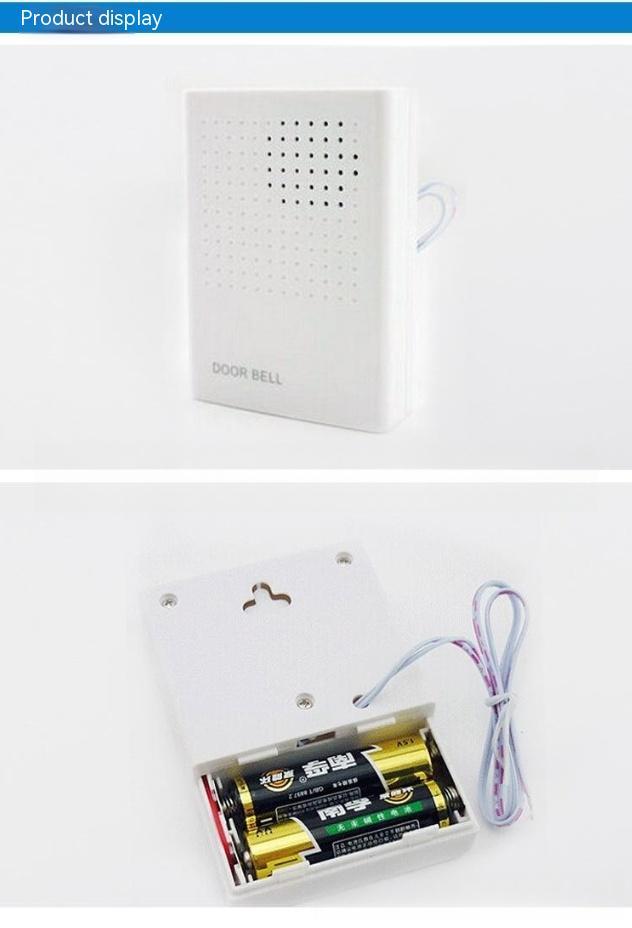 Accesorios de control de acceso de timbre Dingdong montados en batería con timbre con cable