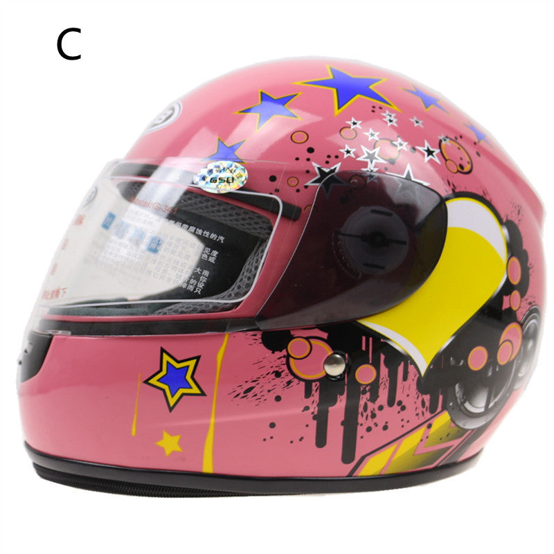 Casco De Kart Para Niños Cabeza De Moto Para Niños